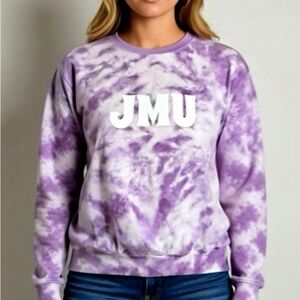 Gildan Purple Tie-Dye Sweatshirt